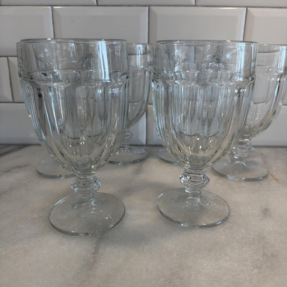 Libbey Duratuff Gibraltar 16oz Iced Tea Water Goblets Clear Set Of 4 0021